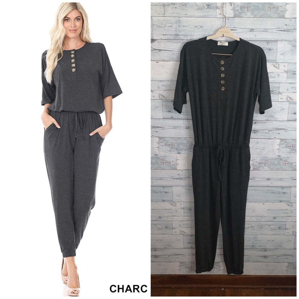 Gray jumpsuit